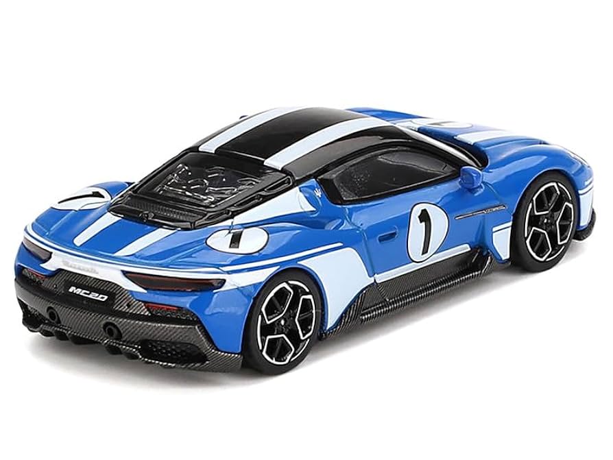 Amazon.com: MC20#1 Blue with White Stripes and Black Top